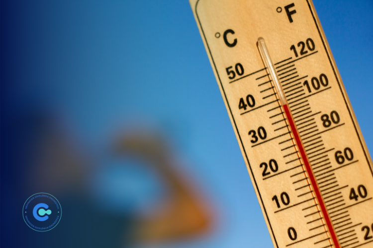 pico de pressão no calor extremo